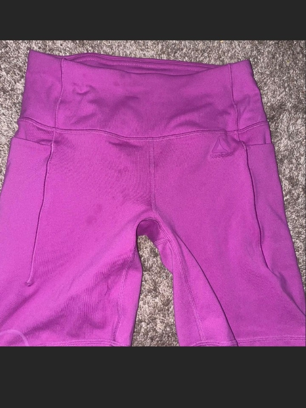 Reebok Women's Magenta High-Waist Bike Shorts